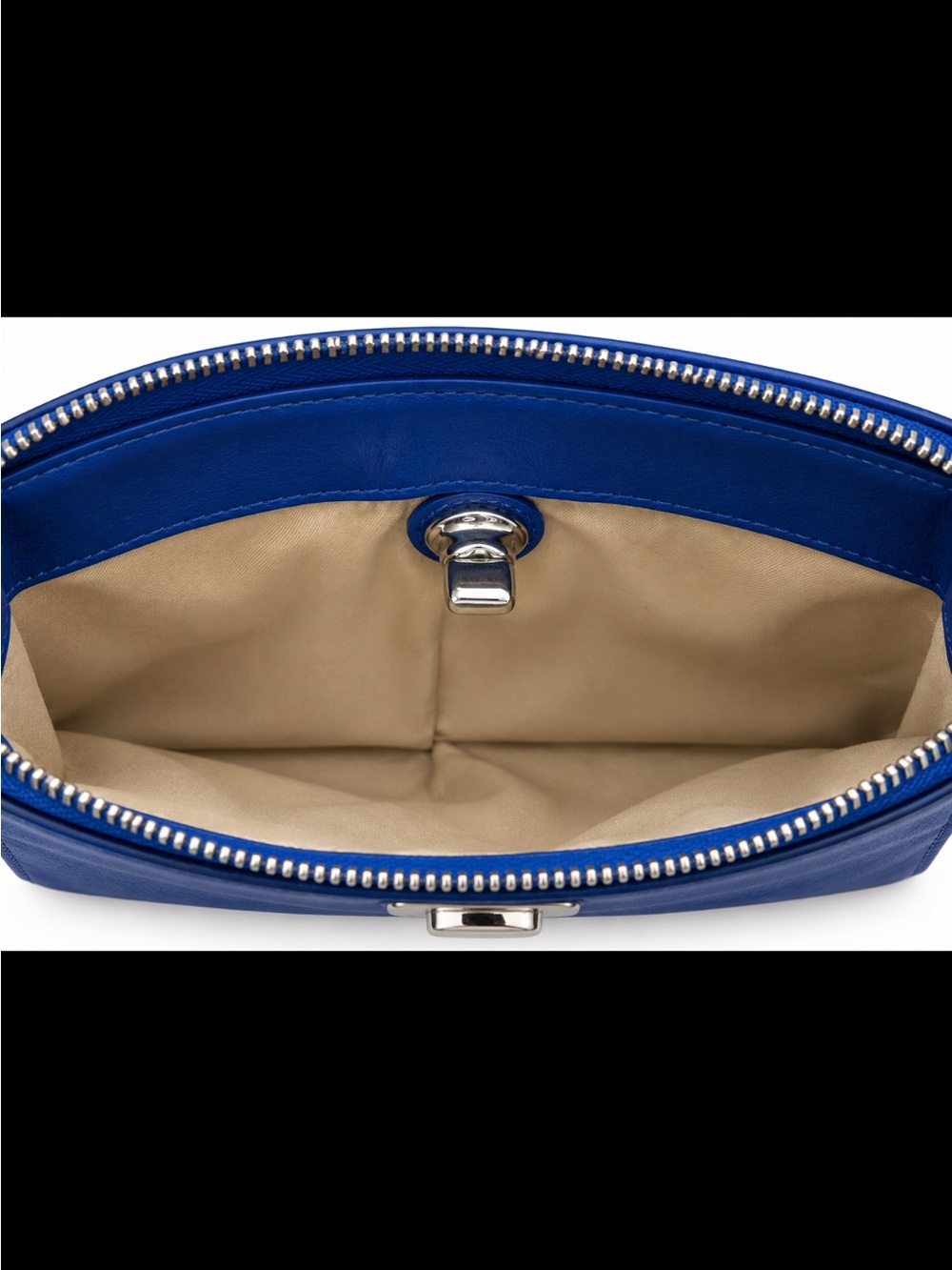 Coach Penelope Blue Leather with Snakeskin & Turn-Lock Closure Wallet - Picture 3 of 7